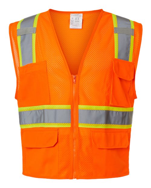 Kishigo 1195-1196 Unisex Ultra-Cool™ Multi-Pocket Vest