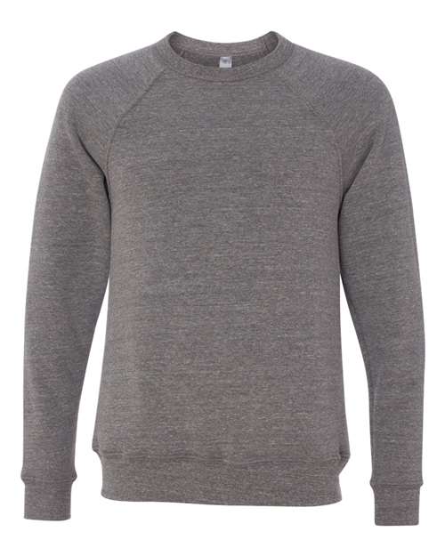 BELLA + CANVAS 3901 Unisex Sponge Fleece Raglan Crewneck Sweatshirt