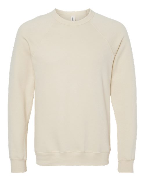 BELLA + CANVAS 3901 Unisex Sponge Fleece Raglan Crewneck Sweatshirt