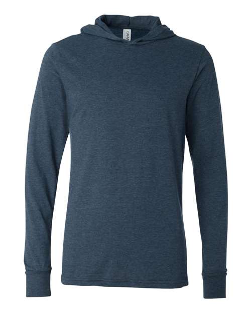 BELLA + CANVAS 3512 Unisex Jersey Hooded Long Sleeve Tee