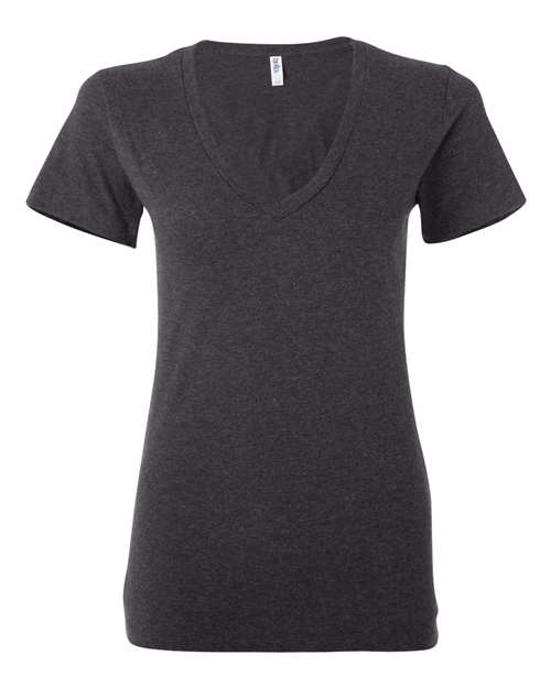 BELLA + CANVAS 6035 Women’s Jersey Deep V-Neck Tee