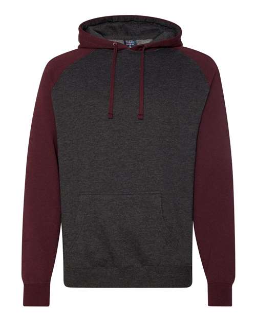 Independent Trading Co. IND40RP Unisex Raglan Hooded Sweatshirt