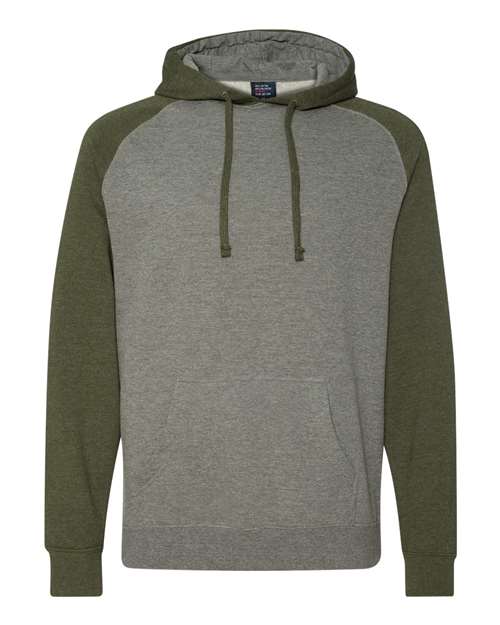 Independent Trading Co. IND40RP Unisex Raglan Hooded Sweatshirt