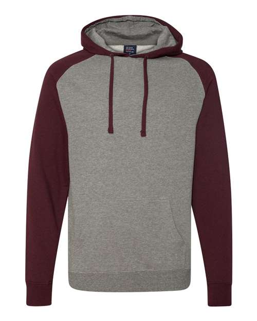 Independent Trading Co. IND40RP Unisex Raglan Hooded Sweatshirt