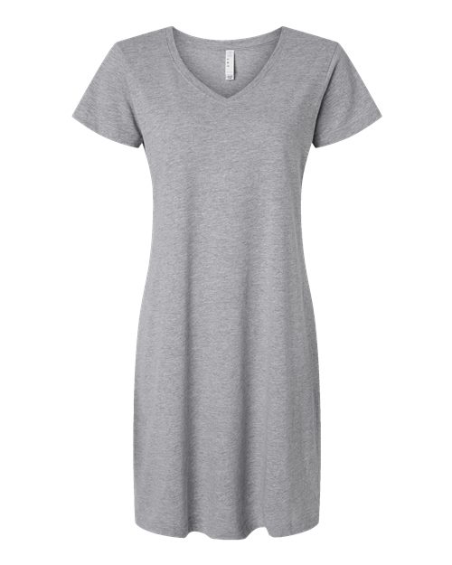 LAT 3522 Women's Fine Jersey V-Neck Coverup