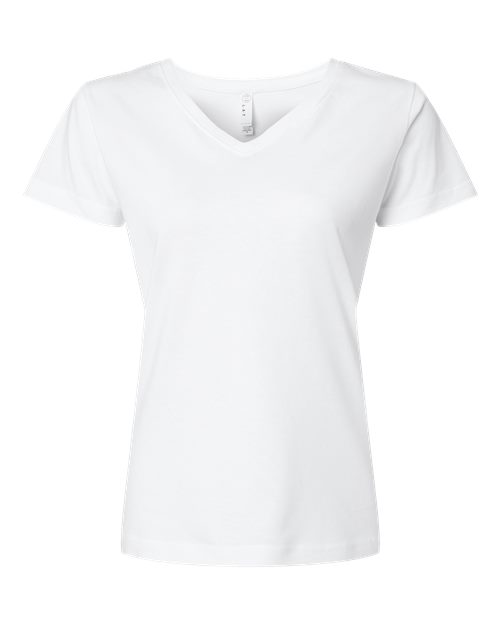 LAT 3507 Women's Fine Jersey V-Neck Tee