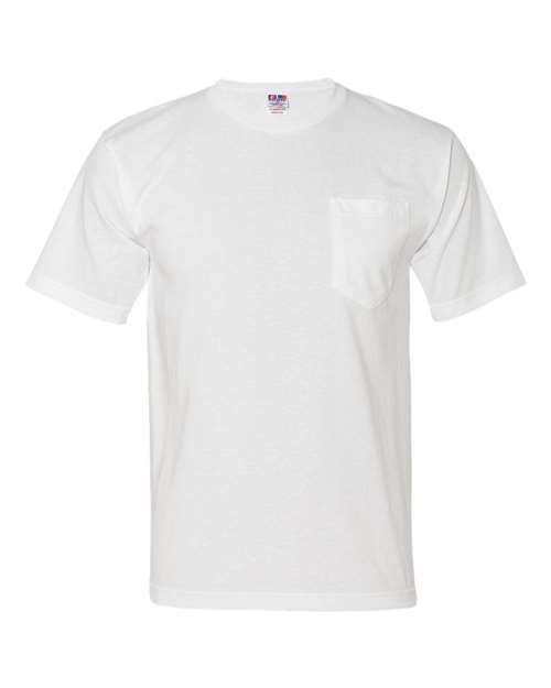 Bayside 5070 Unisex USA-Made Midweight Pocket T-Shirt