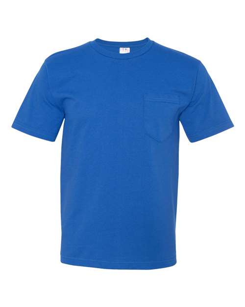 Bayside 5070 Unisex USA-Made Midweight Pocket T-Shirt