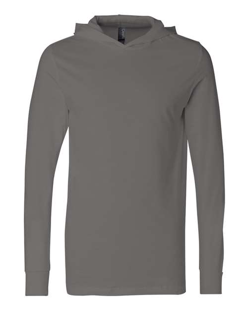 BELLA + CANVAS 3512 Unisex Jersey Hooded Long Sleeve Tee