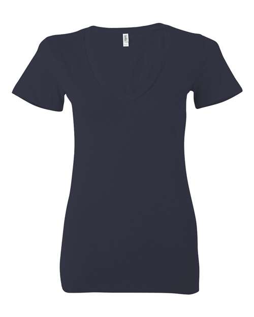 BELLA + CANVAS 6035 Women’s Jersey Deep V-Neck Tee