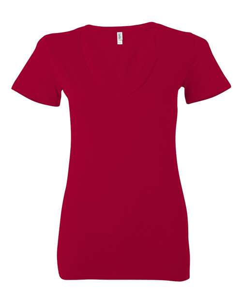 BELLA + CANVAS 6035 Women’s Jersey Deep V-Neck Tee