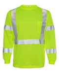Kishigo 9145-9146 Unisex Long Sleeve Class 3 T-Shirt