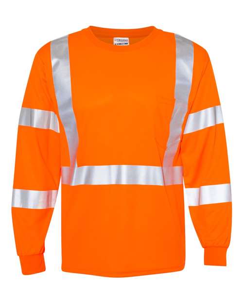 Kishigo 9145-9146 Unisex Long Sleeve Class 3 T-Shirt