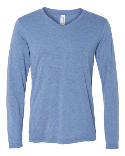 BELLA + CANVAS 3425 Unisex Long Sleeve V-Neck Tee