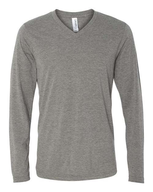 BELLA + CANVAS 3425 Unisex Long Sleeve V-Neck Tee