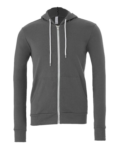 BELLA + CANVAS 3739 Unisex Sponge Fleece Full-Zip Hoodie Sweatshirt