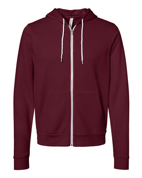 BELLA + CANVAS 3739 Unisex Sponge Fleece Full-Zip Hoodie Sweatshirt