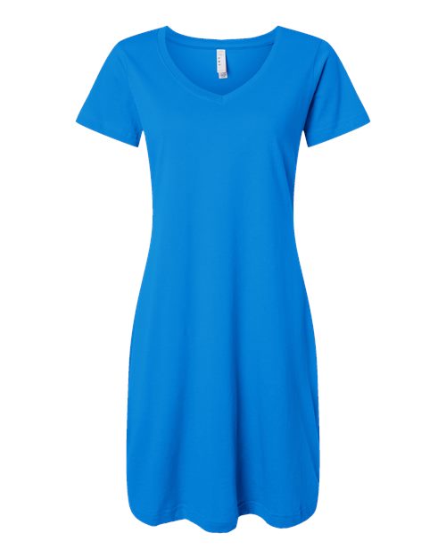 LAT 3522 Women's Fine Jersey V-Neck Coverup