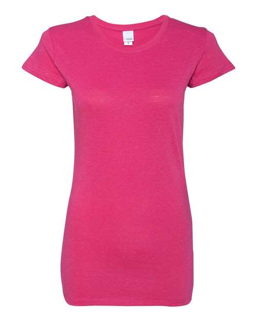 J. America 8138 Women’s Glitter T-Shirt