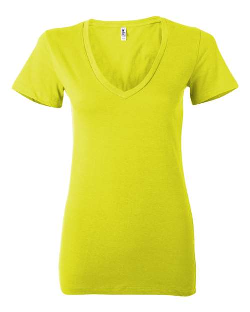 BELLA + CANVAS 6035 Women’s Jersey Deep V-Neck Tee