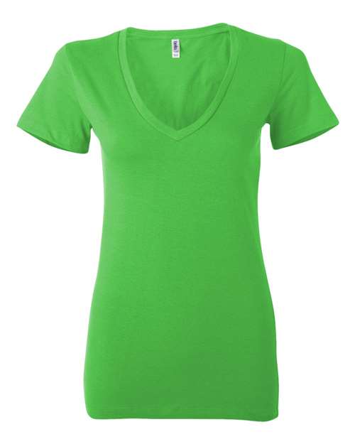BELLA + CANVAS 6035 Women’s Jersey Deep V-Neck Tee
