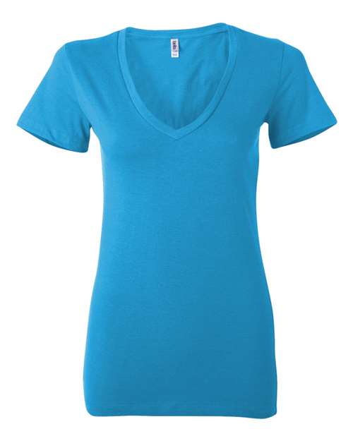 BELLA + CANVAS 6035 Women’s Jersey Deep V-Neck Tee