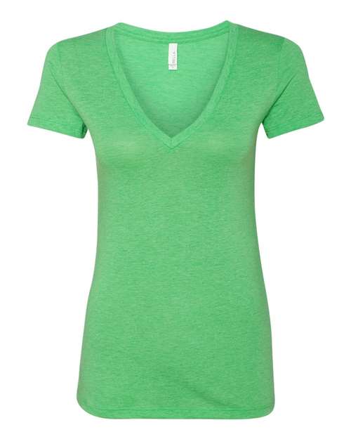BELLA + CANVAS 8435 Women’s Triblend Deep V-Neck Tee
