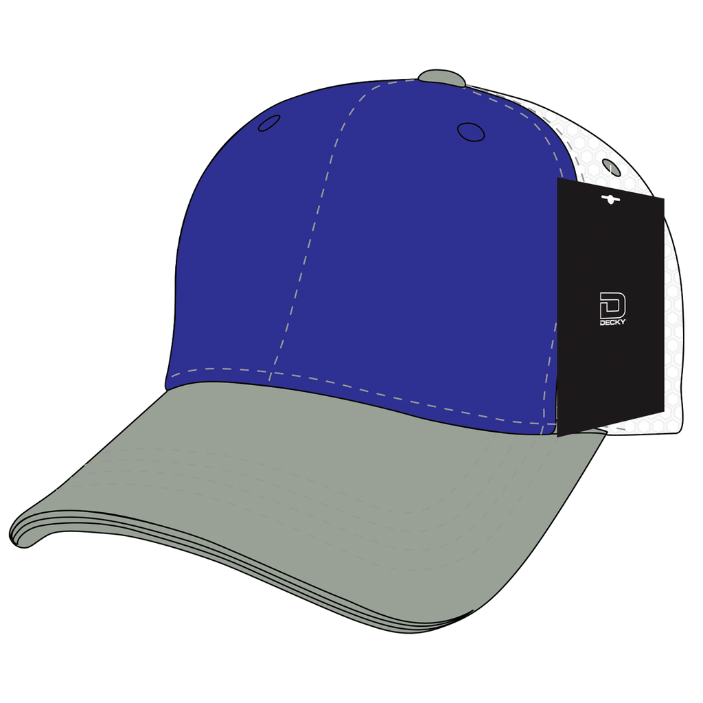 Decky 4006 6 Panel Mid Profile Structured Cotton Trucker