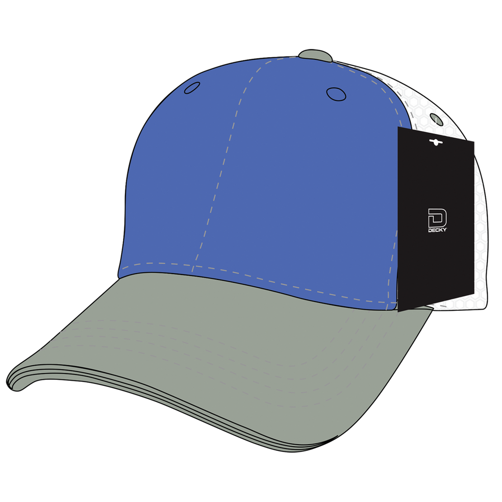 Decky 4006 6 Panel Mid Profile Structured Cotton Trucker