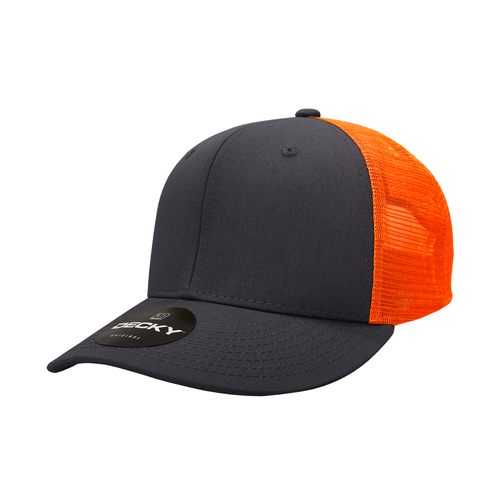 Decky 4006 6 Panel Mid Profile Structured Cotton Trucker