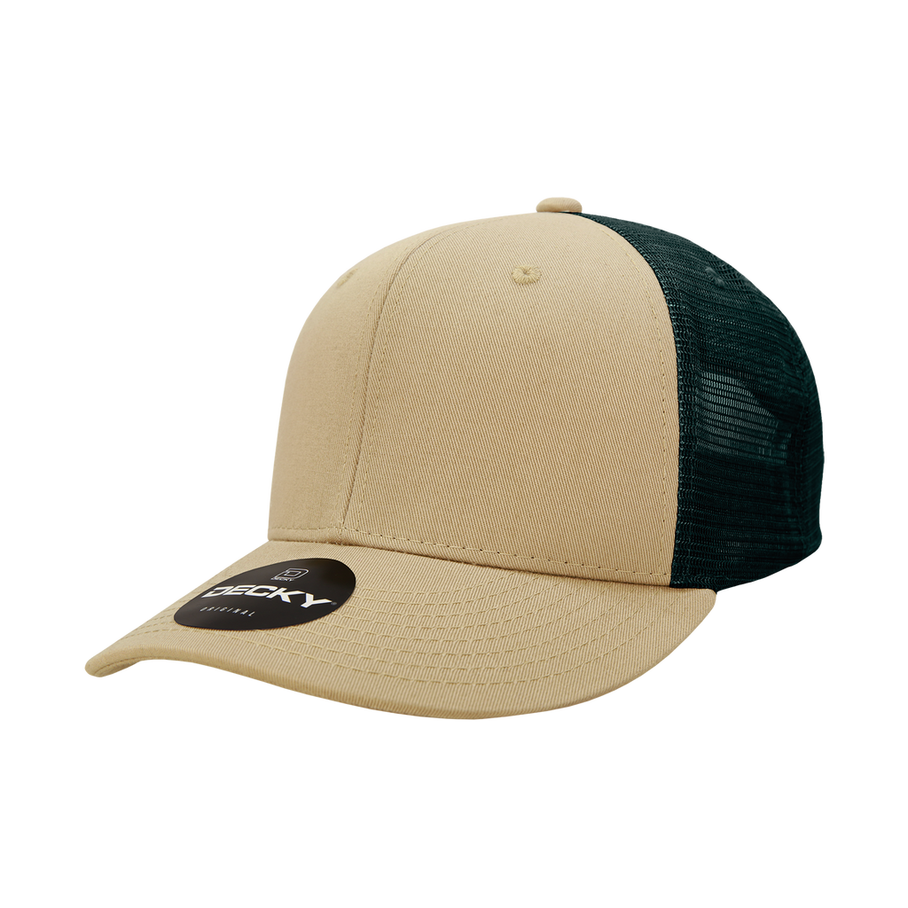 Decky 4006 6 Panel Mid Profile Structured Cotton Trucker