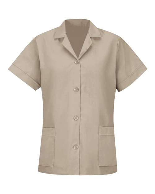 Red Kap TP23 Women's Loose Fit Short Sleeve Button Smock