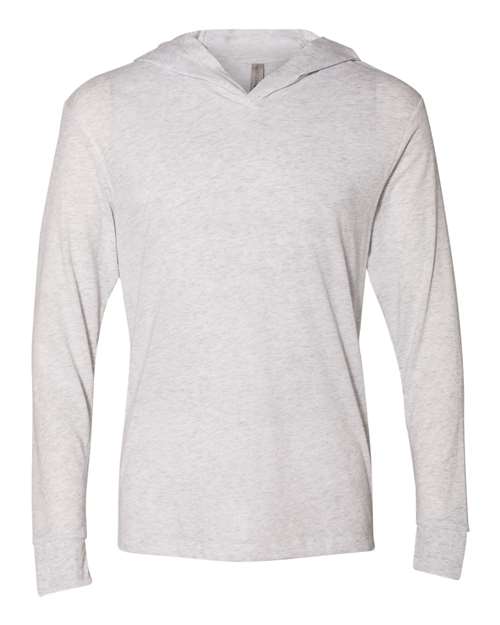 Next Level 6021 Unisex Triblend Hooded Long Sleeve Pullover T-Shirt
