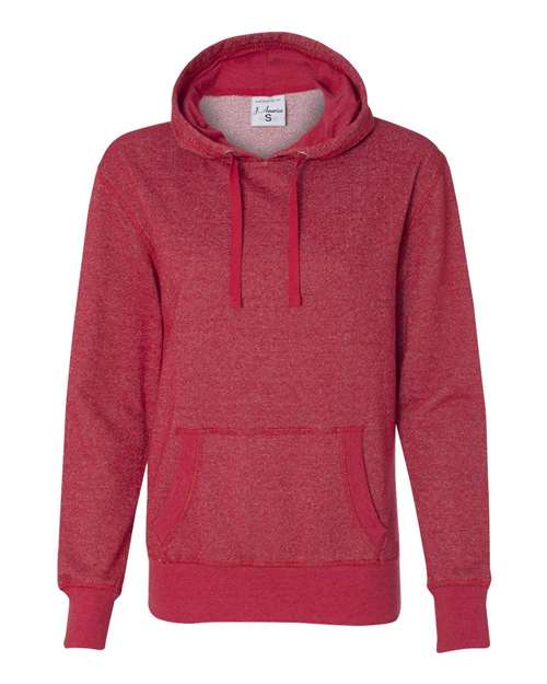 J. America 8860 Women’s Glitter French Terry Hooded Sweatshirt