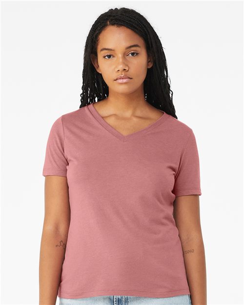 BELLA + CANVAS 6415 Women's Relaxed Triblend V-Neck Tee