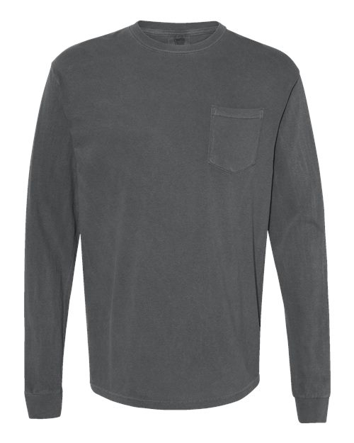 Comfort Colors 4410 Unisex Garment-Dyed Heavyweight Long Sleeve Pocket T-Shirt