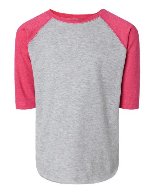 Rabbit Skins 3330 Toddler Baseball Fine Jersey Three-Quarter Sleeve Tee