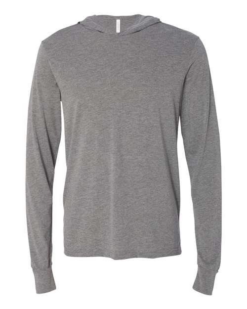 BELLA + CANVAS 3512 Unisex Jersey Hooded Long Sleeve Tee