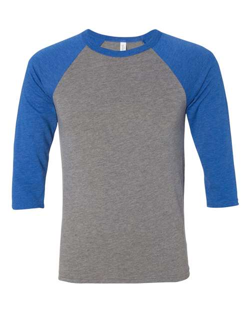 BELLA + CANVAS 3200 Unisex Three-Quarter Sleeve Baseball Tee