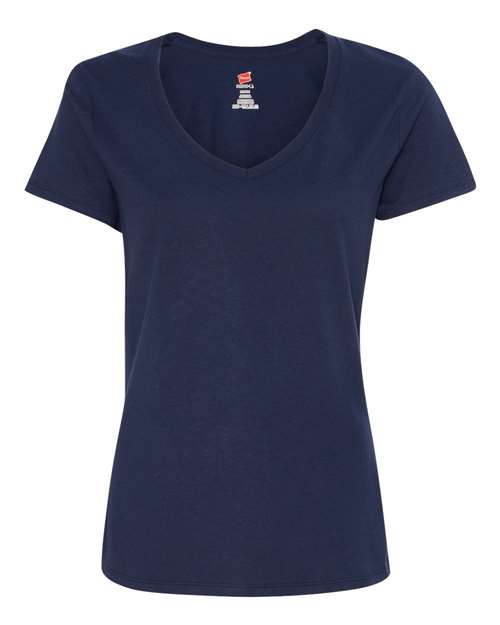 Hanes S04V Women's Perfect-T V-Neck T-Shirt