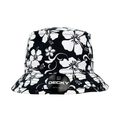 Decky 454 Structured Floral Fisherman's Hat, Black