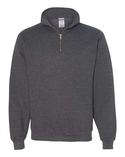 JERZEES 4528MR Unisex Super Sweats NuBlend® Quarter-Zip Cadet Collar Sweatshirt