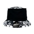 Decky 456 Structured Floral Brim Fisherman's Hat, Black