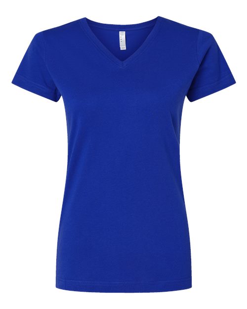 LAT 3507 Women's Fine Jersey V-Neck Tee