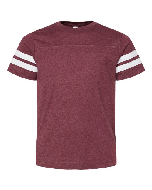 LAT 6137 Youth Football Fine Jersey Tee