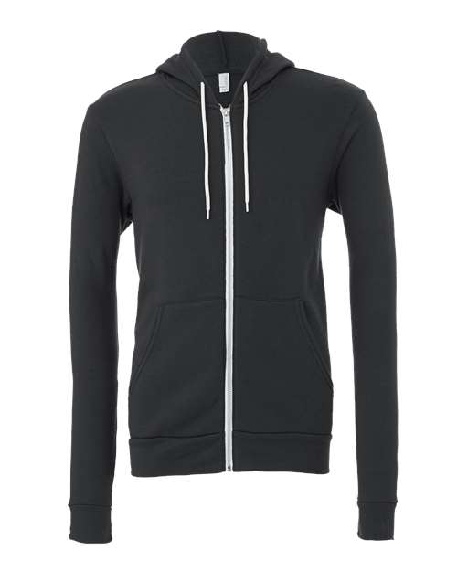 BELLA + CANVAS 3739 Unisex Sponge Fleece Full-Zip Hoodie Sweatshirt