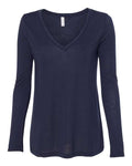 BELLA + CANVAS 8855 Women's Flowy Long Sleeve V-Neck Tee
