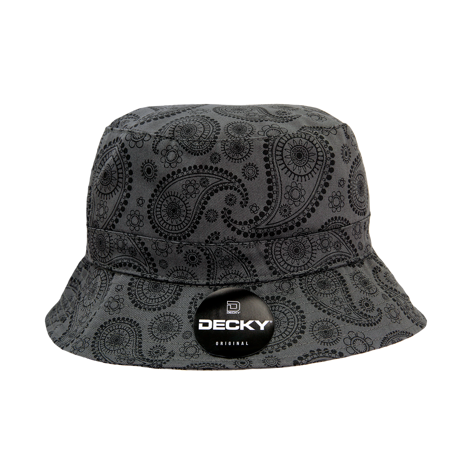 Decky 459 Relaxed Paisley Buckets, Black