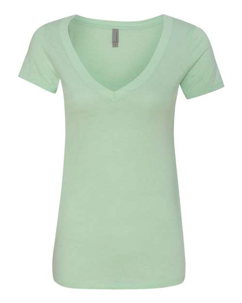 Next Level 6640 Women’s CVC Deep V-Neck T-Shirt