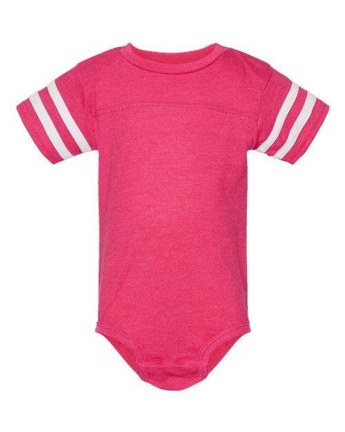 Rabbit Skins 4437 Infant Football Fine Jersey Bodysuit